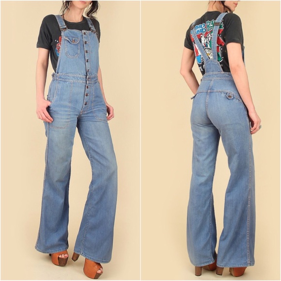 Hang Ten Pants - RARE VINTAGE Hang Ten denim overalls